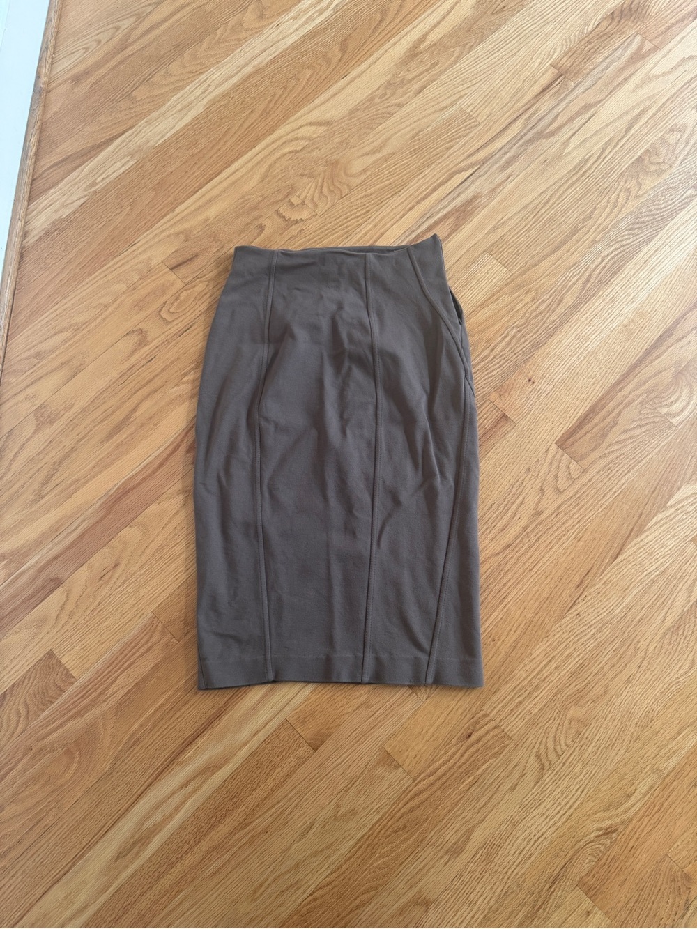 Express bodycon midi skirt work skirt faded olive green size 2